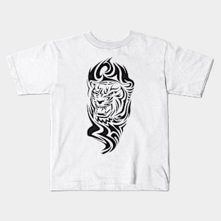 Roaring Tiger Tattoo Kids T-Shirt